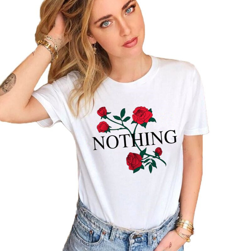 Vriende Druk T-hemp Somer Vroue Kortmou Leisure Top