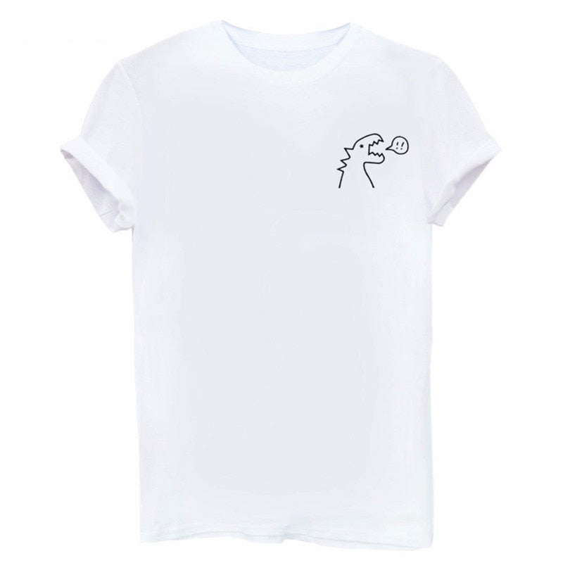 Vriende Druk T-hemp Somer Vroue Kortmou Leisure Top
