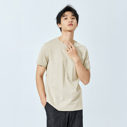 SEMIR Simple O neck stretch solid new top