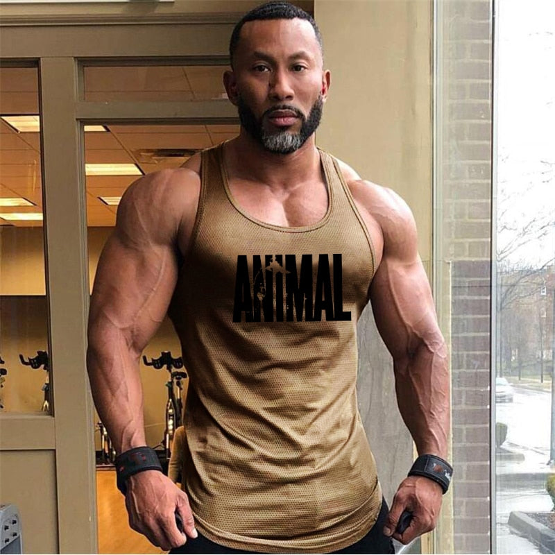 Summer Brand Fitness Tank Top Men Bodybuilding