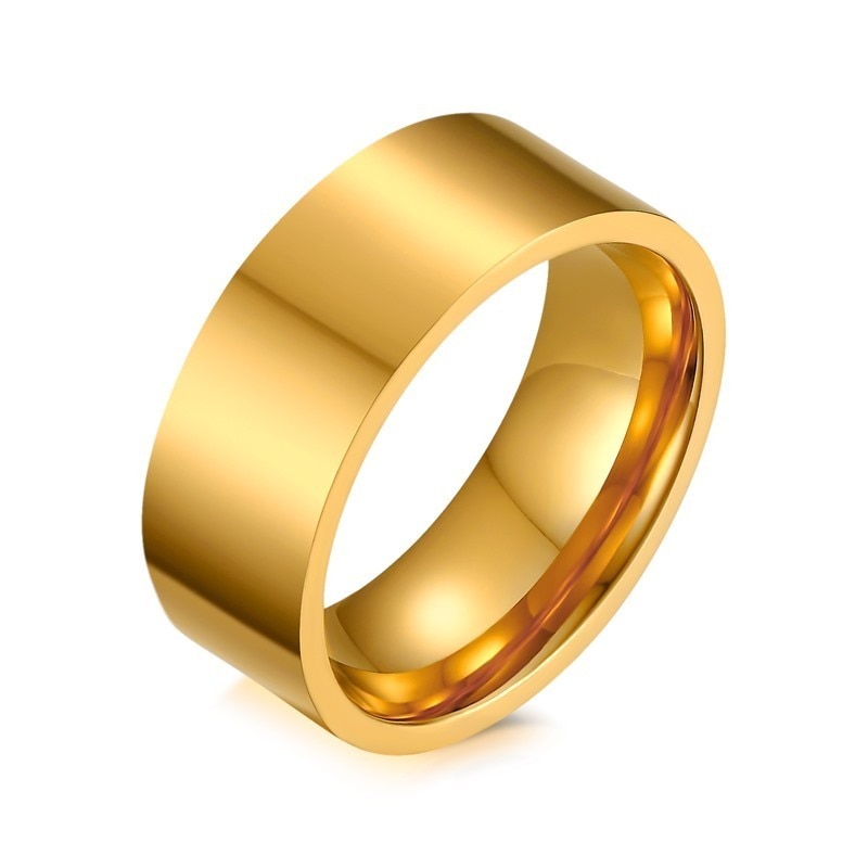 Wedding Ring Gold Color Engagement Rings for Women and Men Jewelry