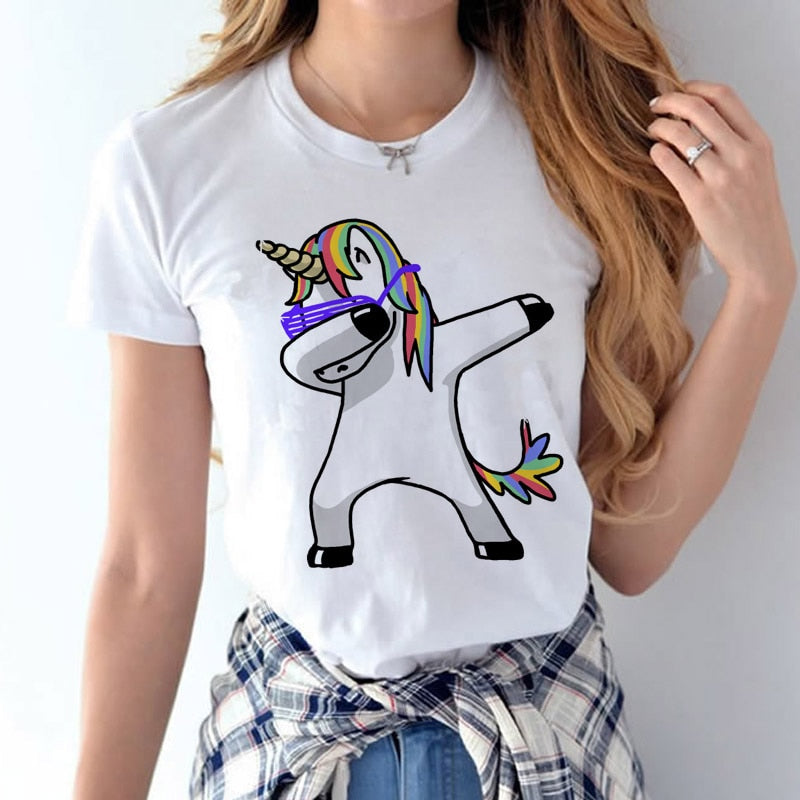 Vriende Druk T-hemp Somer Vroue Kortmou Leisure Top