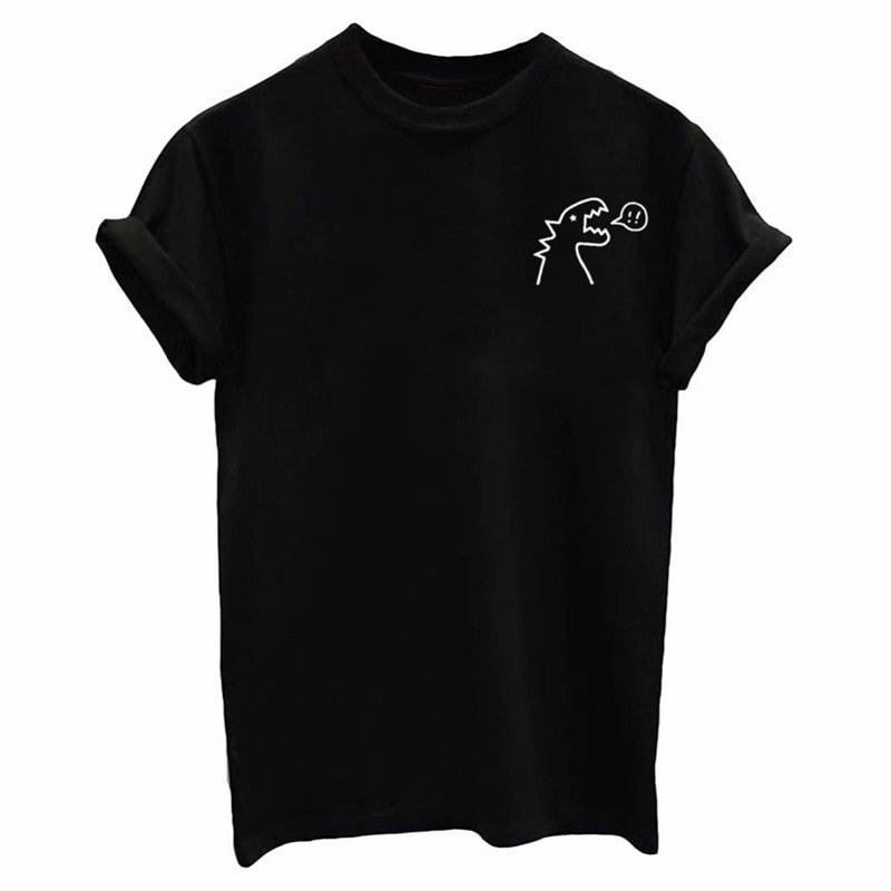 Vriende Druk T-hemp Somer Vroue Kortmou Leisure Top