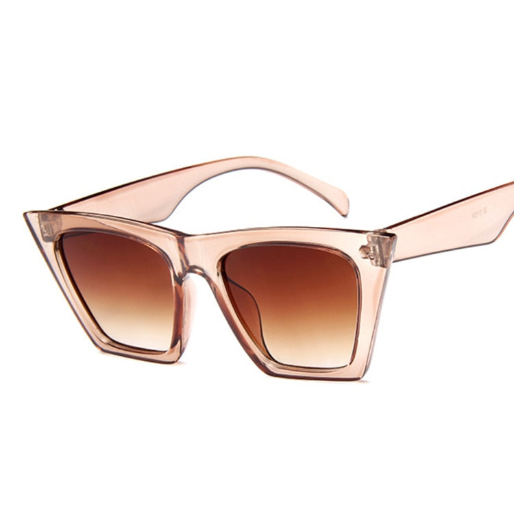 Fashion Square Designer Luxury Man/Woman Cat Eye Sun Glasse