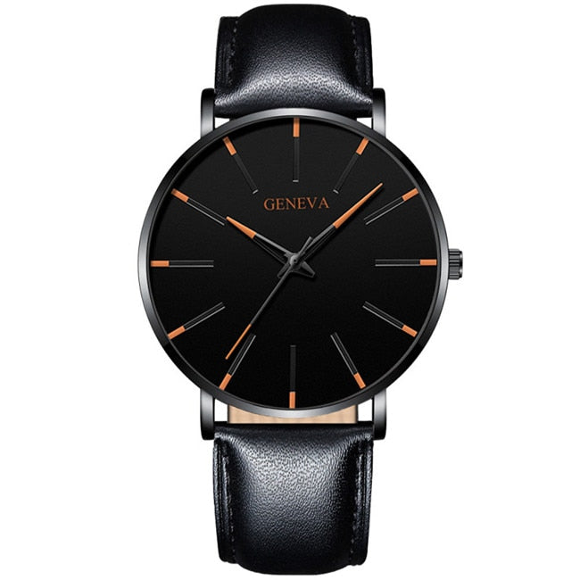 reloj hombre 2022 Watch Men Minimalist Ultra Thin Watches Men's Fashion Stainless Steel Mesh Belt Quartz Watch relogio masculino