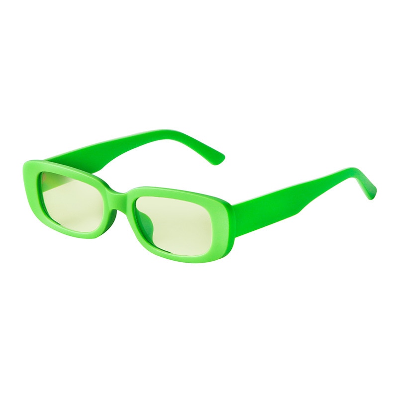 Emosnia Women Man Fashion Small Rectangle Candy Shades Sunglasses