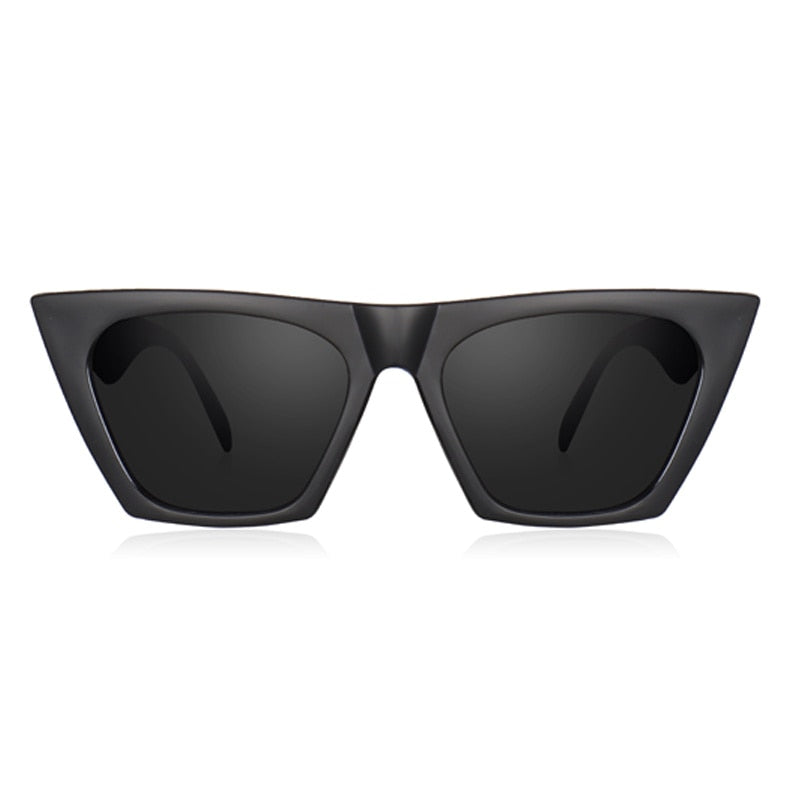 New Square Sunglasses Woman Black Cat Eye Brand Designer Sun Glasses