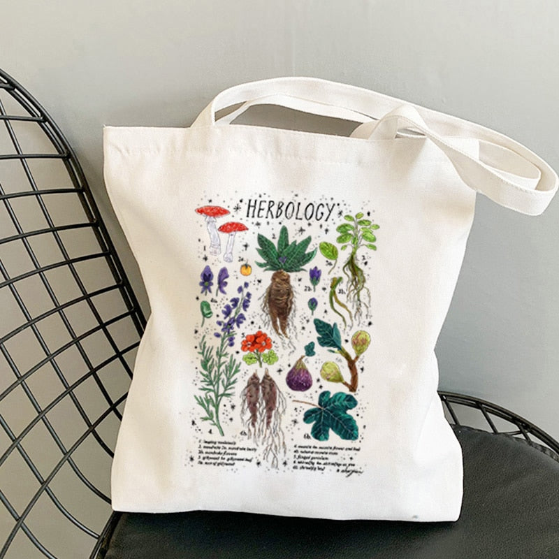 Mushroom Shoulder Canvas Bag