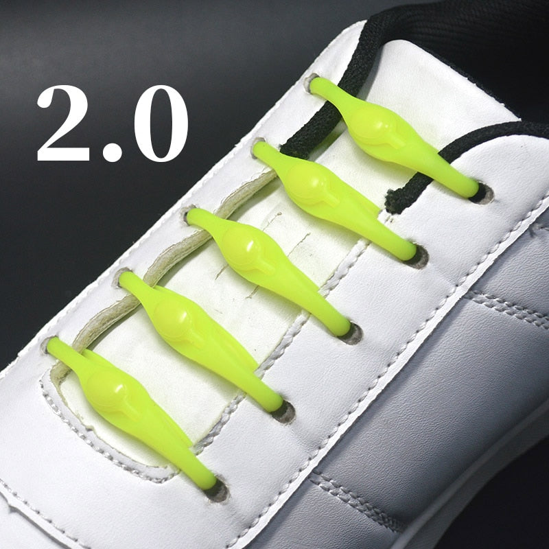 16pcs Silicone Shoelaces Round Elastic Shoe Laces - Jeglowstore