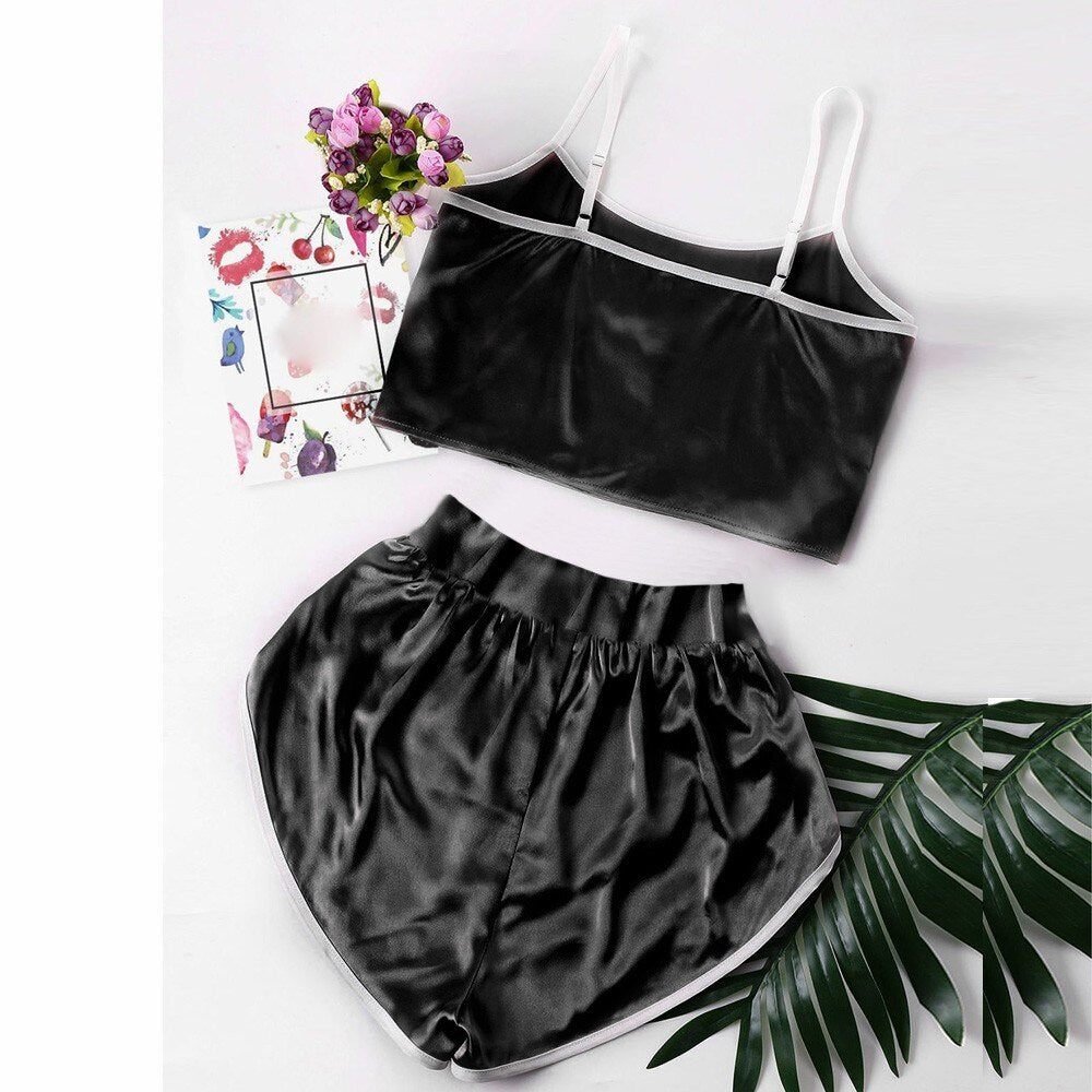 Fashion Women Sexy Lingerie Lenceria Sensual Mujer Sleepwear Set