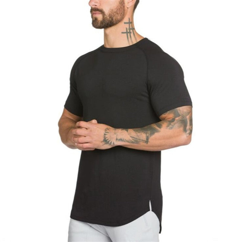 Muscleguys Summer Hip-Hop Short Sleeved T-Shirt