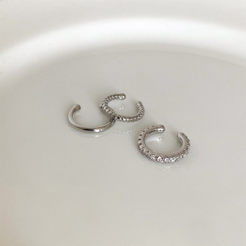 Minimalist 3Pcs/Set Clips Earring Unisex