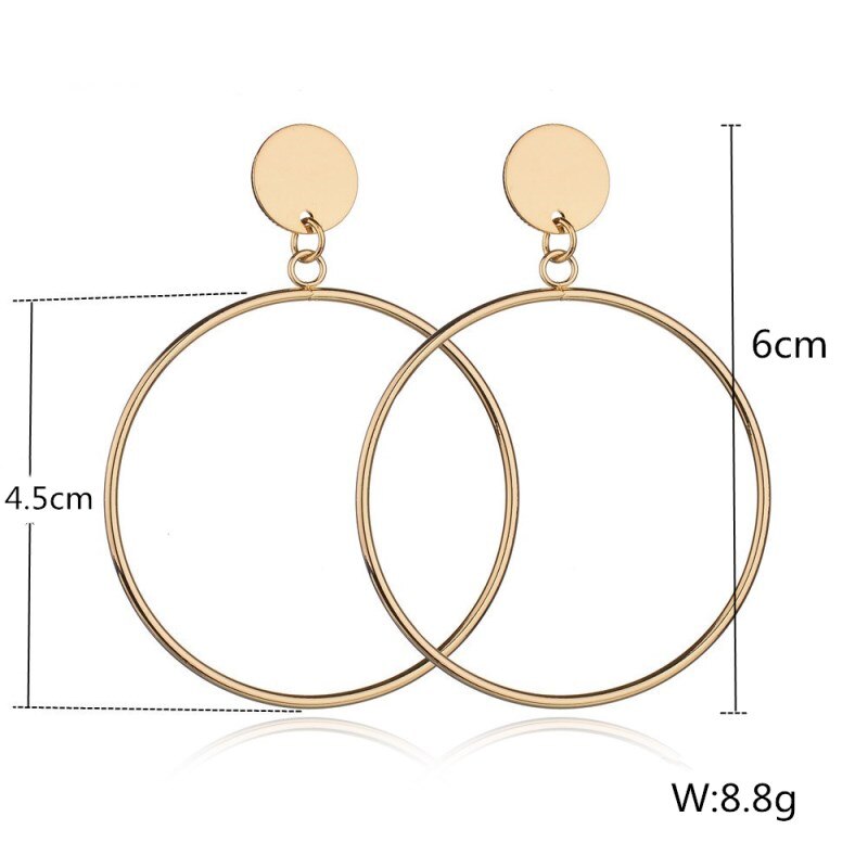 Big Black Flower Hanging Earrings For Women Exaggerated Rock Personality