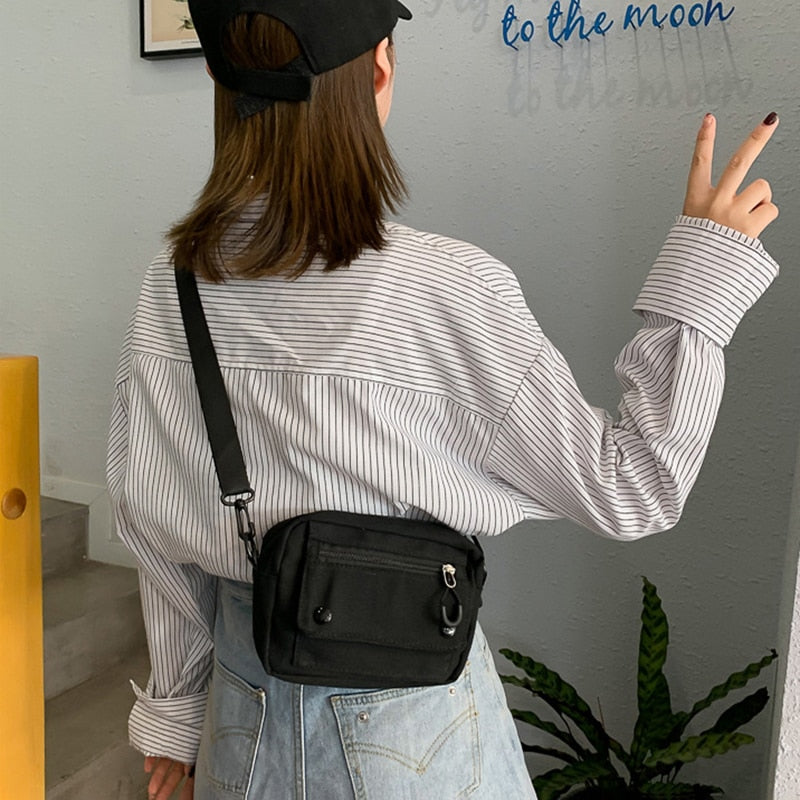 Women Canvas Bag Japan Style Girl Small Bag - Jeglowstore