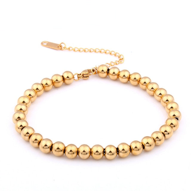 Stainless Steel Bead Bracelet