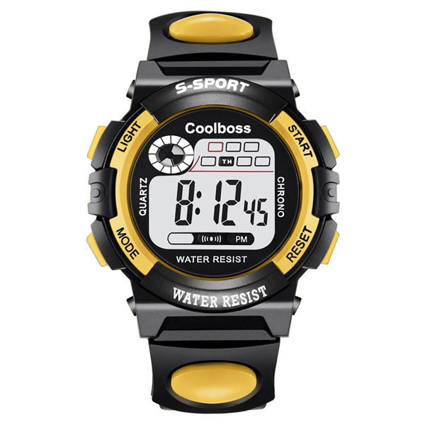 COOBOS LED Digital Luminous Fashion Sport Waterproof Watch