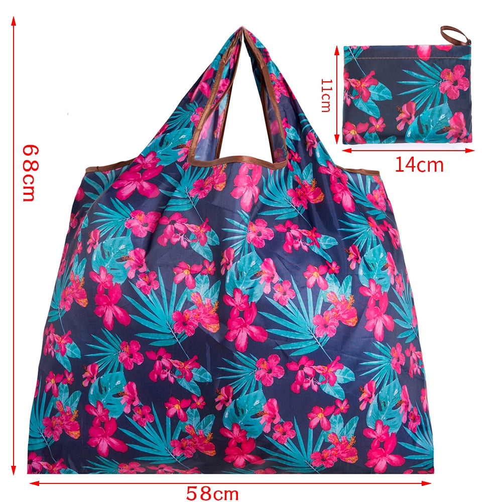 Big Size Thick Nylon Large Tote ECO Reusable Polyester Portable Foldable Bag