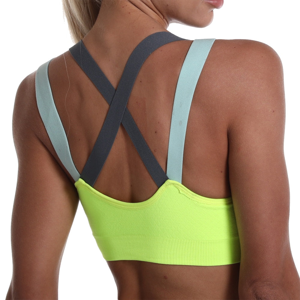 Sports Bra for Women Gym Seamless High Impact Sports Bra Yoga Fitness Top Female Underwear Push-up bra Sportswear bralette