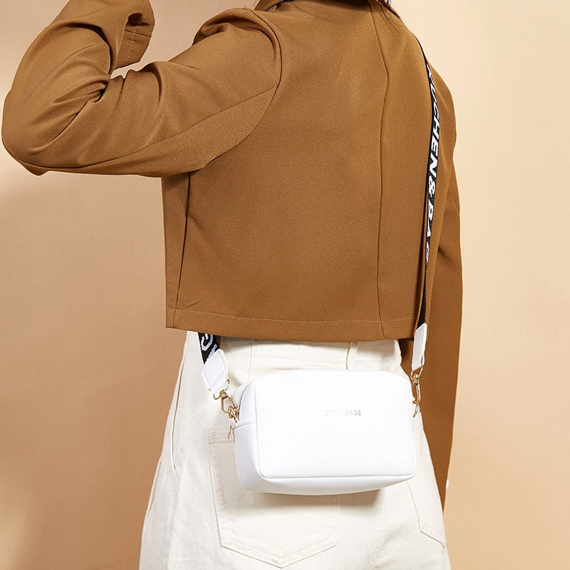 Pu Leather Simple Style Small Shoulder Bag