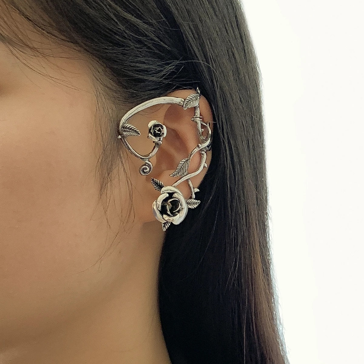 Punk Fairy Ear Cuff Earring Dark Elf Ear Clip No Piercing Earrings