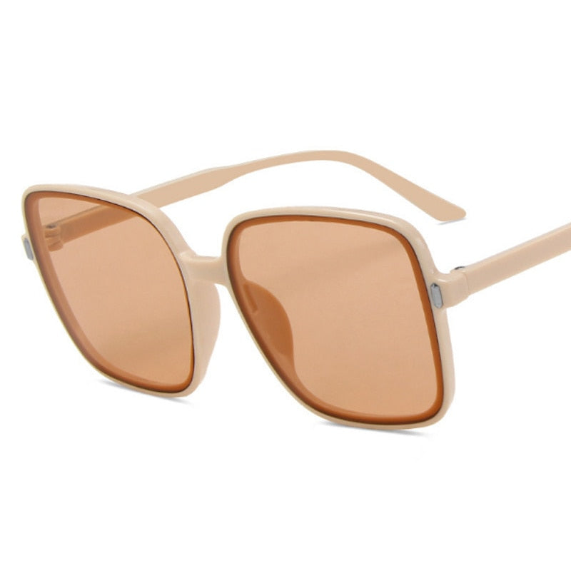 Retro Vintage Gradient Fashion Designer Square Sunglasses