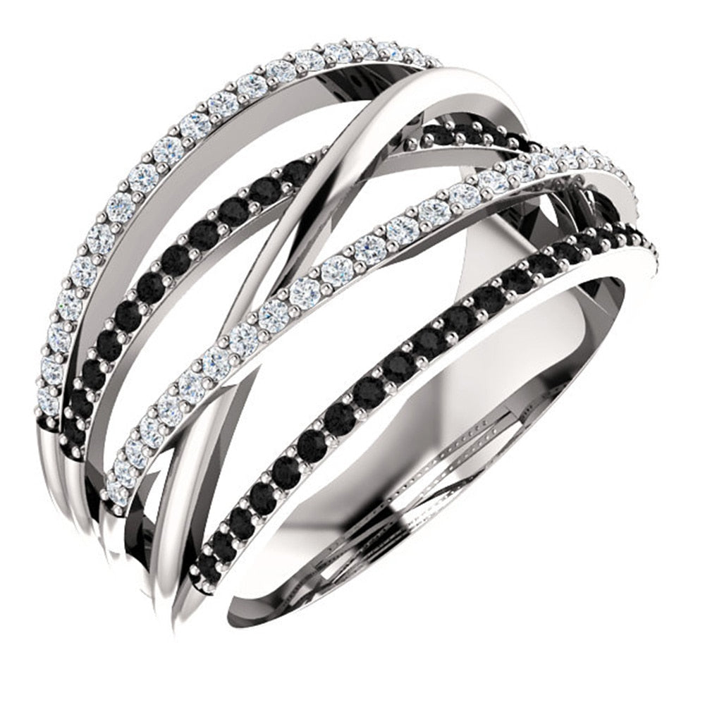 Huitan New Twist Ethnic Style Women Finger Ring