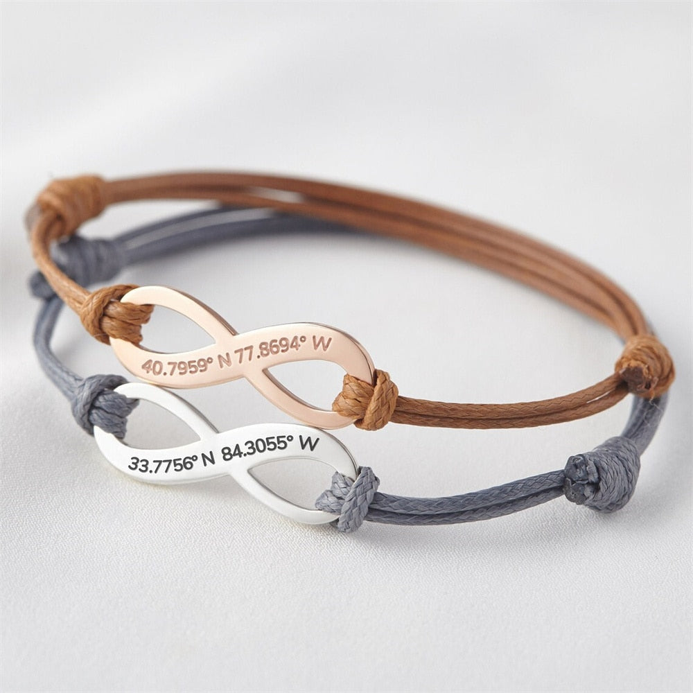 Adjustable Bracelet Custom Name Stainless Steel Bracelet