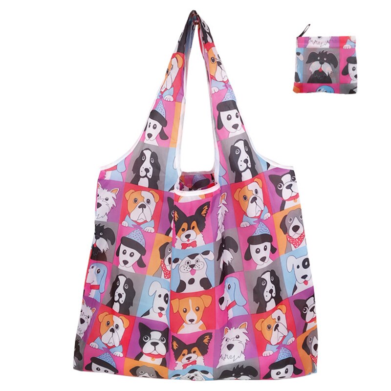 1 Piece Foldable Reusable Eco-friendly Waterproof Tote Bag