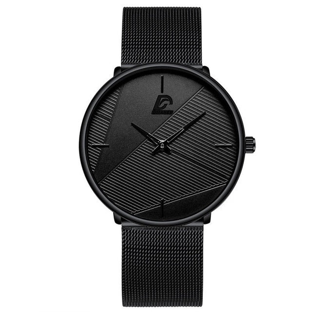 Minimalist Fashion Ultra-thin Watch Simple Men Business Quartz Wristwatch - Jeglowstore