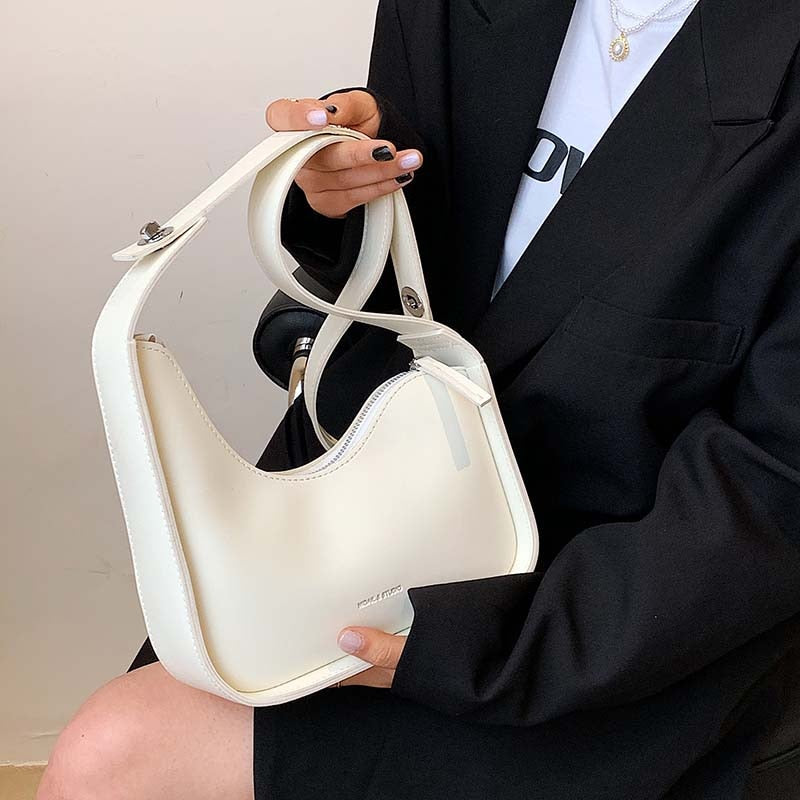Luxury Leather Satchels Wide Straps Crossbody Bag