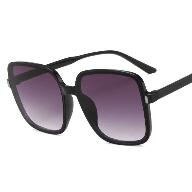 Retro Vintage Gradient Fashion Designer Square Sunglasses