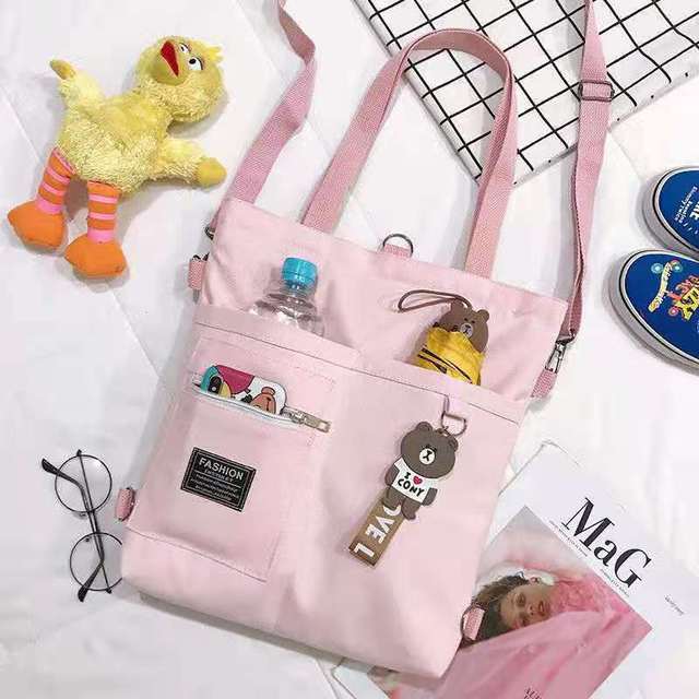 Simple Quality Bolsas Korean Designer Shoulder Canvas Bag