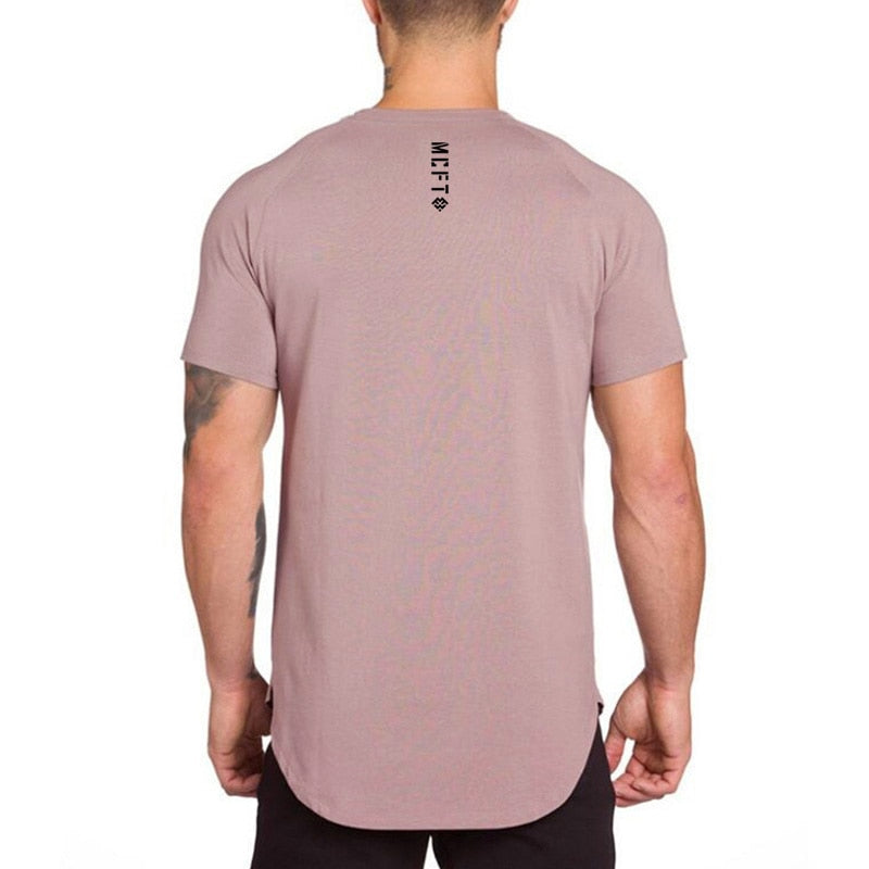 Muscleguys Summer Hip-Hop Short Sleeved T-Shirt