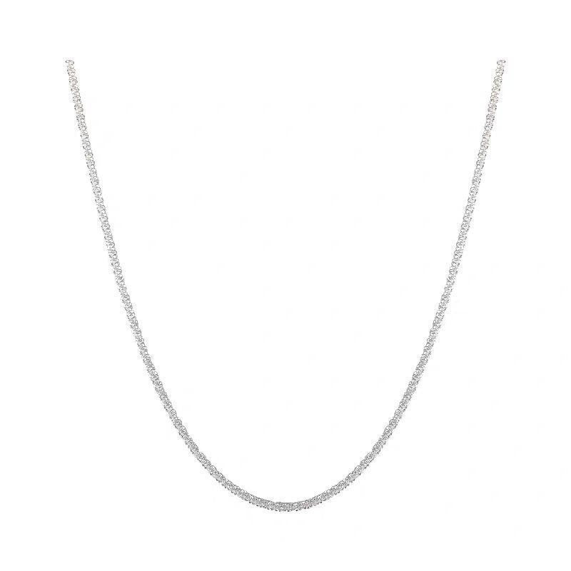 Silver Colour Sparkling Clavicle Chain Choker