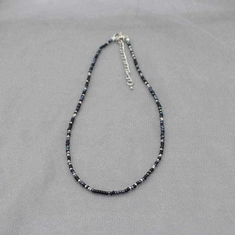 Simple Colorful Seed Beads Strand Choker Necklace