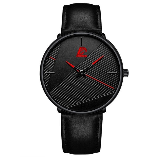 Minimalist Fashion Ultra-thin Watch Simple Men Business Quartz Wristwatch - Jeglowstore