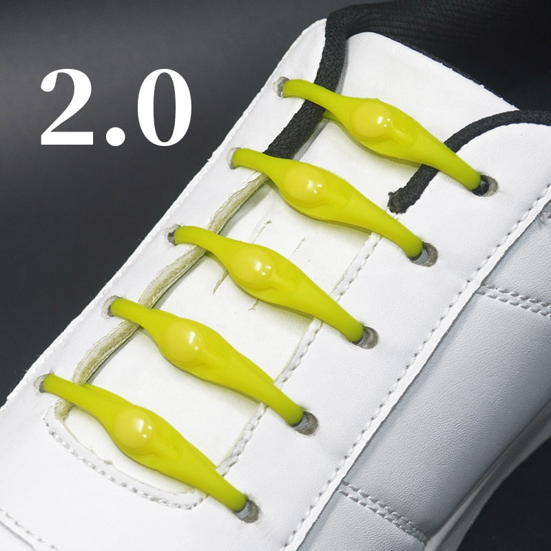 16pcs Silicone Shoelaces Round Elastic Shoe Laces - Jeglowstore