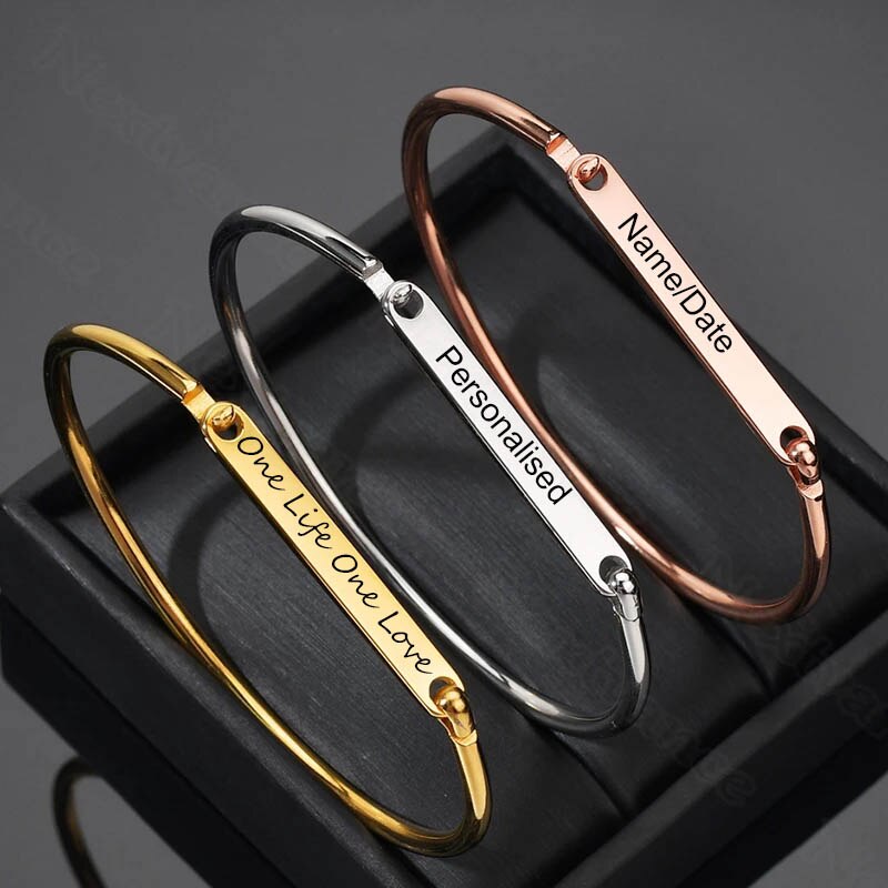 Nextvance Customized Engraving Name plate Bracelets - Jeglowstore