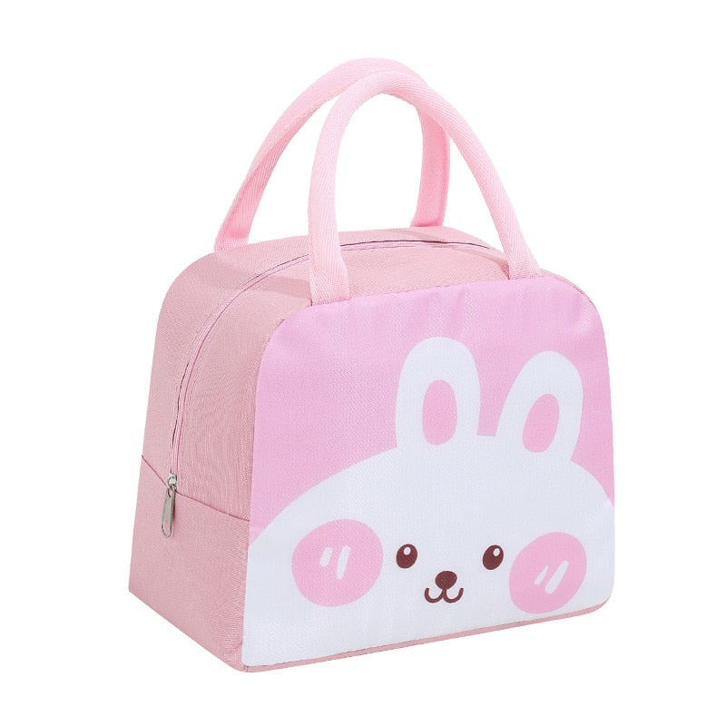 Fresh Cooler Bag Thermal Waterproof Nylon Portable Zipper Lunch Bag