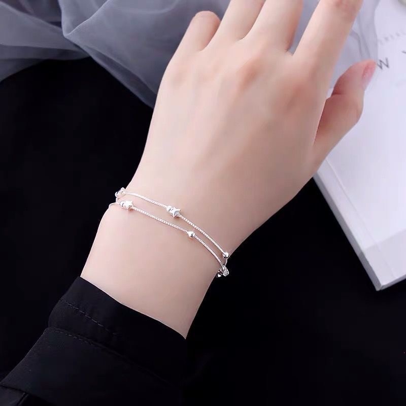 925 sterling silver Beautiful stars Bracelet - Jeglowstore