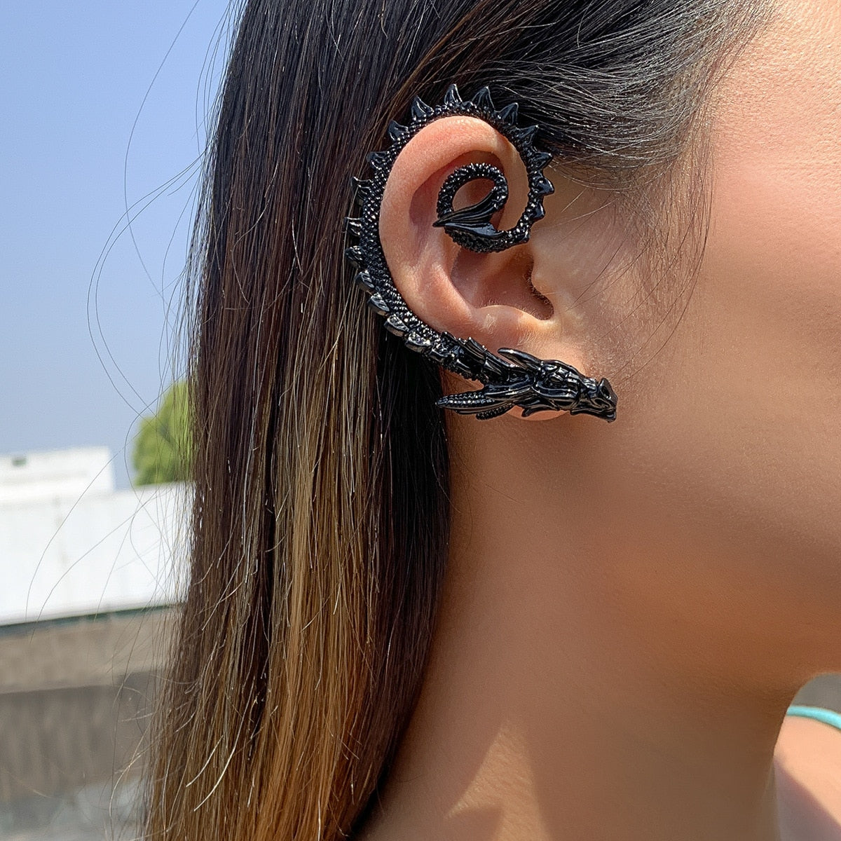 Punk Fairy Ear Cuff Earring Dark Elf Ear Clip No Piercing Earrings