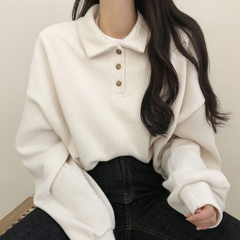 Yasuk Casual Polo T-Shirt Female Pullover