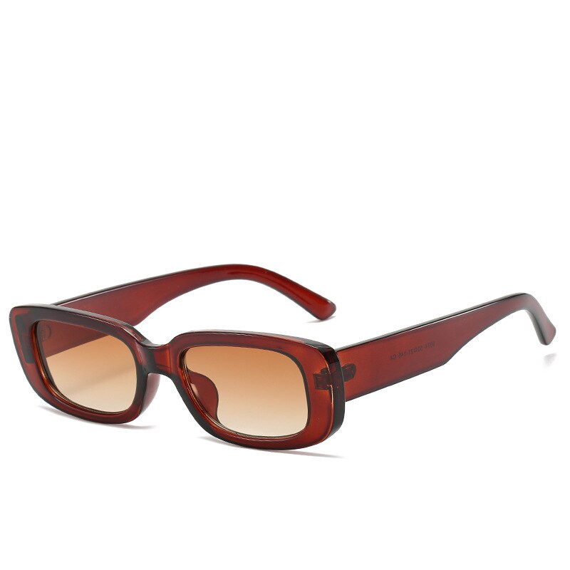 Emosnia Women Man Fashion Small Rectangle Candy Shades Sunglasses