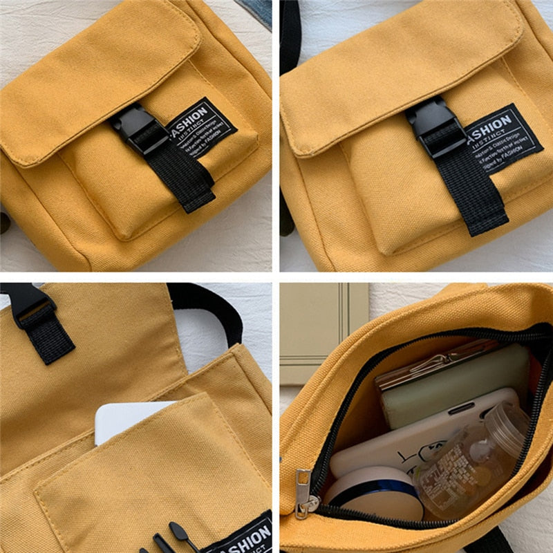 Women Canvas Bag Japan Style Girl Small Bag - Jeglowstore
