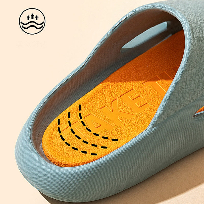 Thick Platform Shoes Fashion Soft Flip Flops