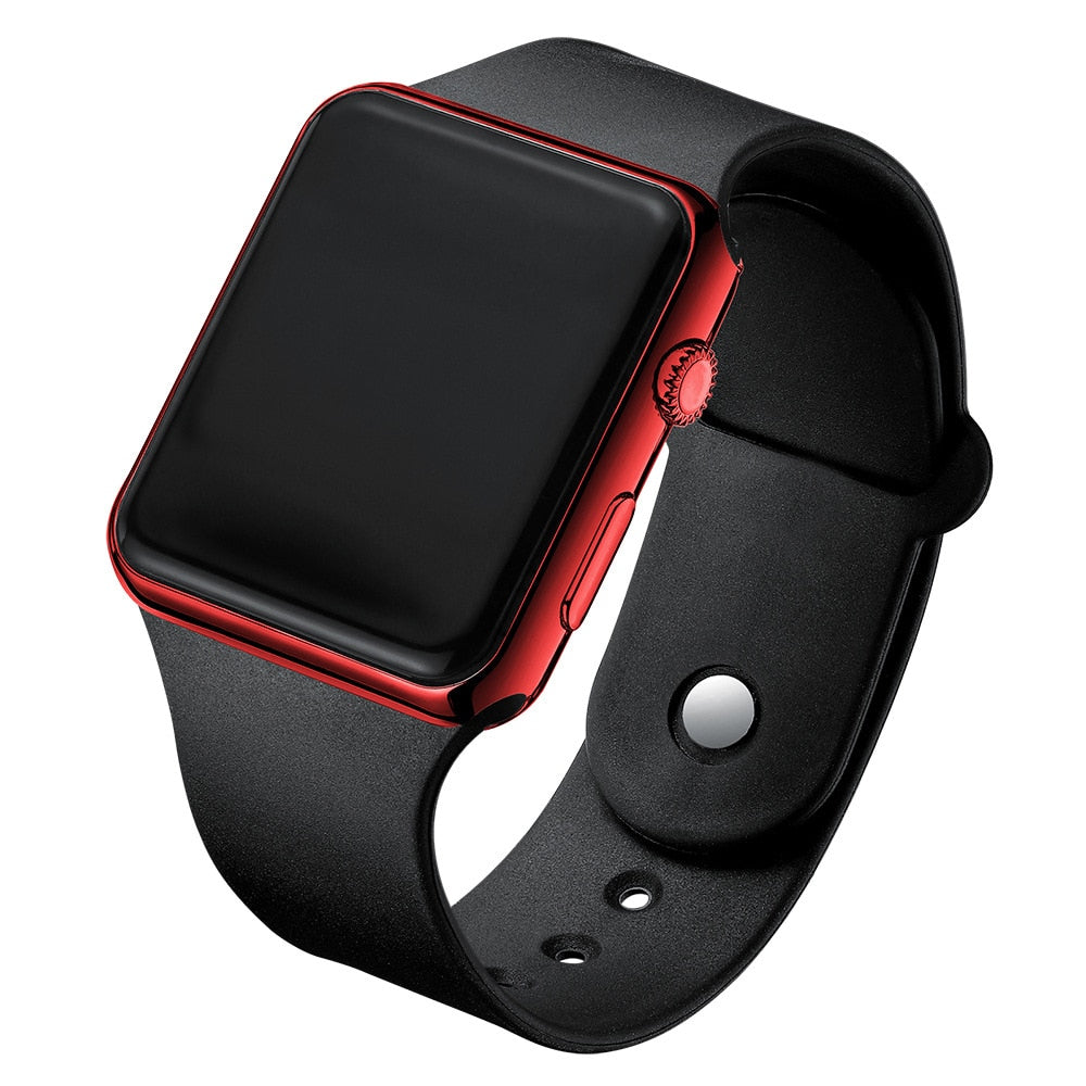 Electronic LED Digital  Fashion Casual Simple Silicone Female Watch