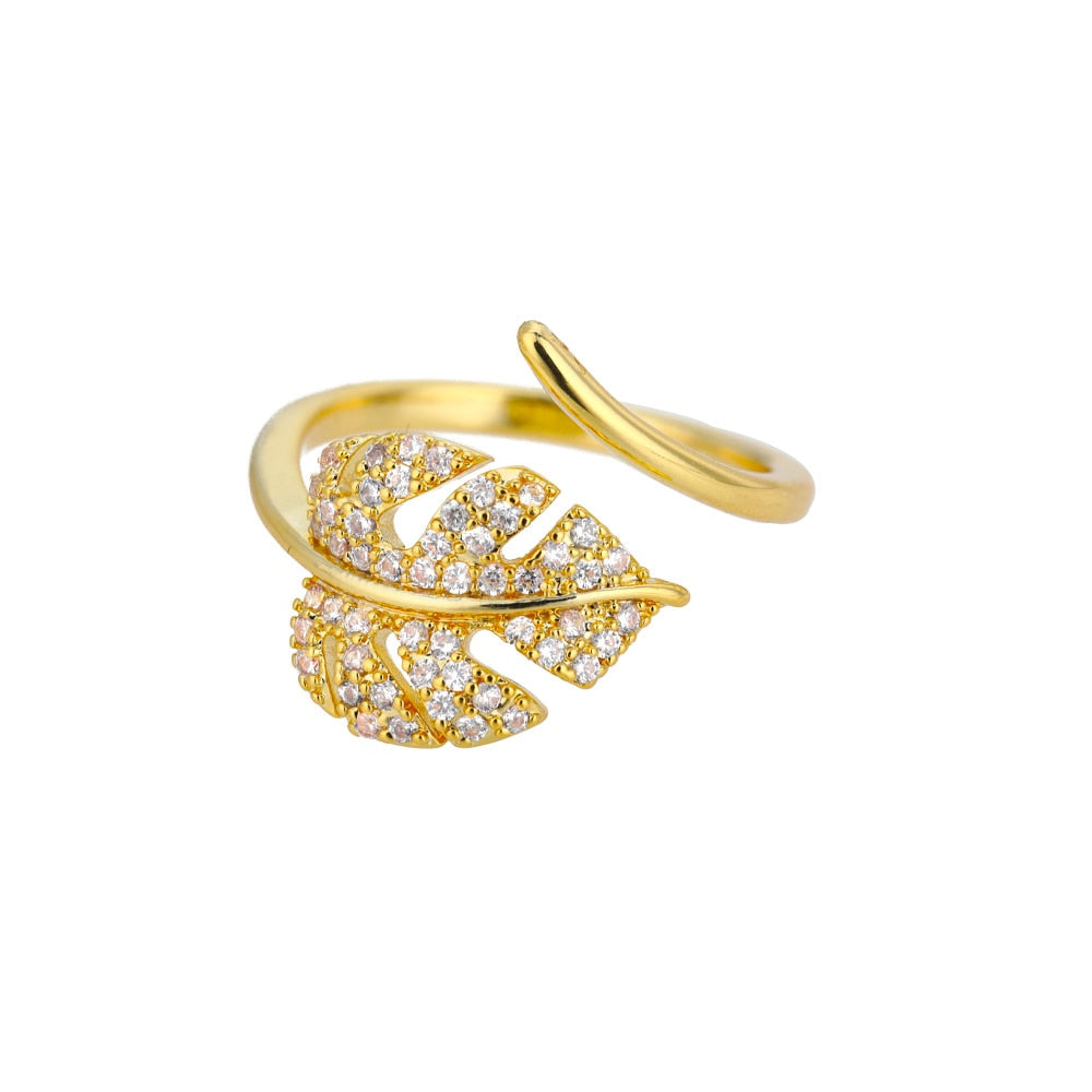 Fashion Star Stainless Steel  Zircon Round Irregular Adjustable Ring