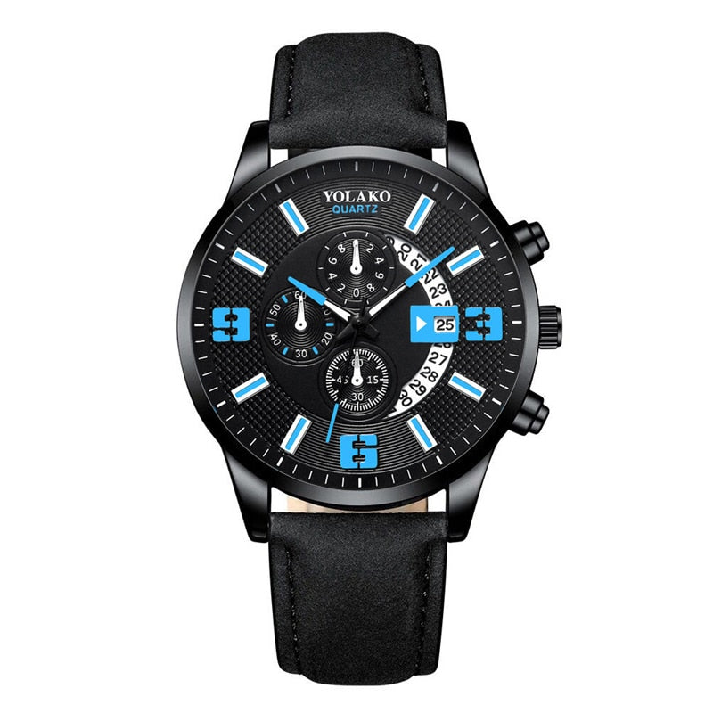 Mens Fashion Stainless Steel Mesh Belt Quartz Wrist Watch