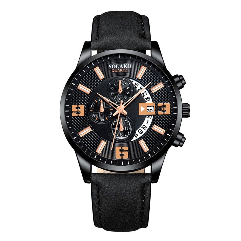 Mens Fashion Stainless Steel Mesh Belt Quartz Wrist Watch