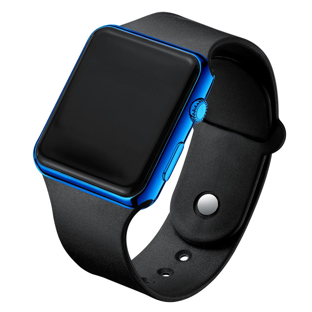 Electronic LED Digital  Fashion Casual Simple Silicone Female Watch